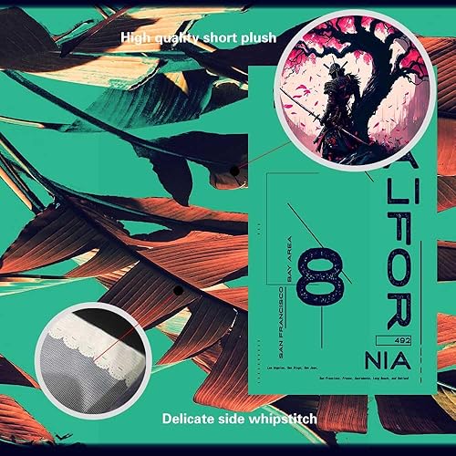 Miniatura 4 de Ine Ive Tapiz samurái japonés para dormitorio, estética de luna llena, cerezo, árbol, guerrero, asiático oriental, tapiz de pared, 80 x 60 pulgadas,