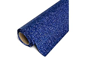 Siser Navy Blue Glitter Heat Transfer Vinyl Roll (11.8"x5ft)