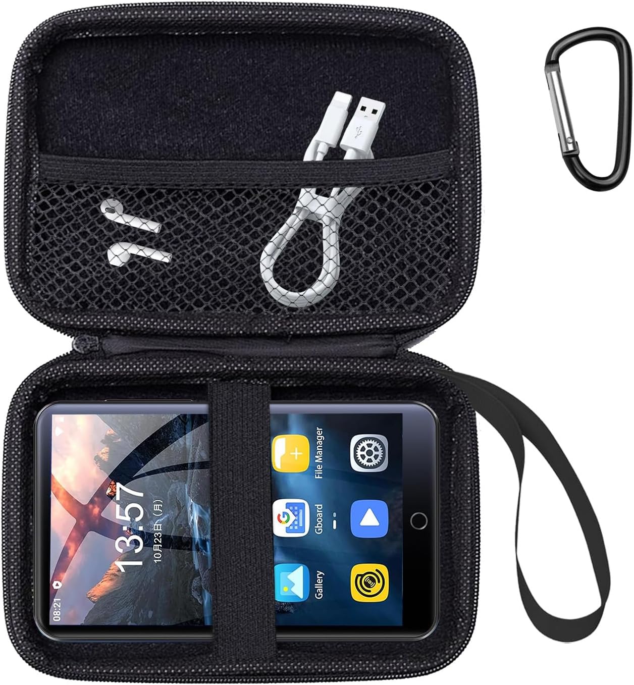 Carrying Case for Oilsky M303 Pro- Hard Shell Protective Carrying Case, Portable Travel Storage Bag with Wrist Strap & Carabiner | Anti-scrathes&Shockproof