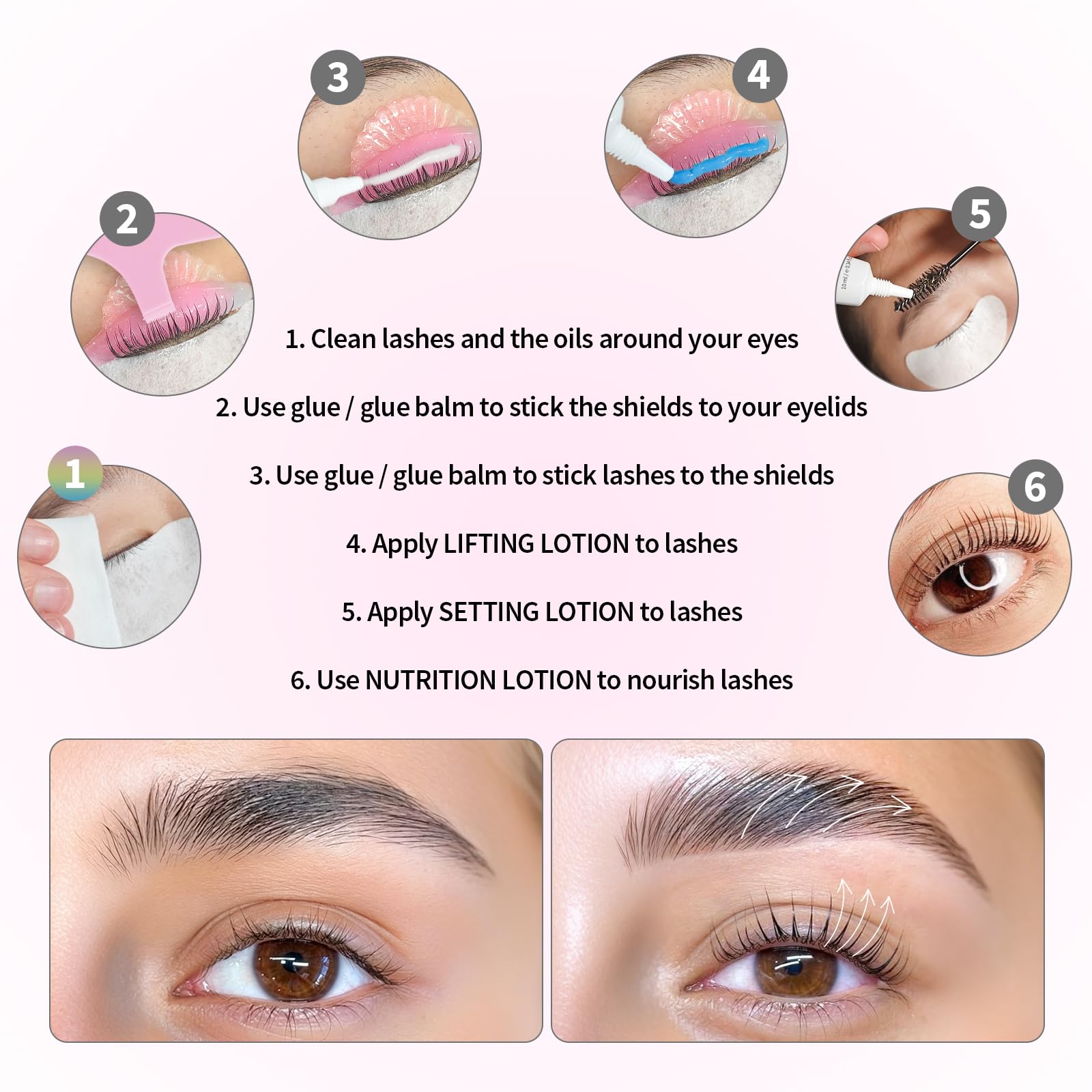 PERMANIA Kit Rehaussement de Cils, Salon Résultats Rehaussement Cils | Kit de Permanente de Cils et Lamination de Sourcils, Formule Douce | Débutants Amical, Durée Jusqu'à 4 Semaines