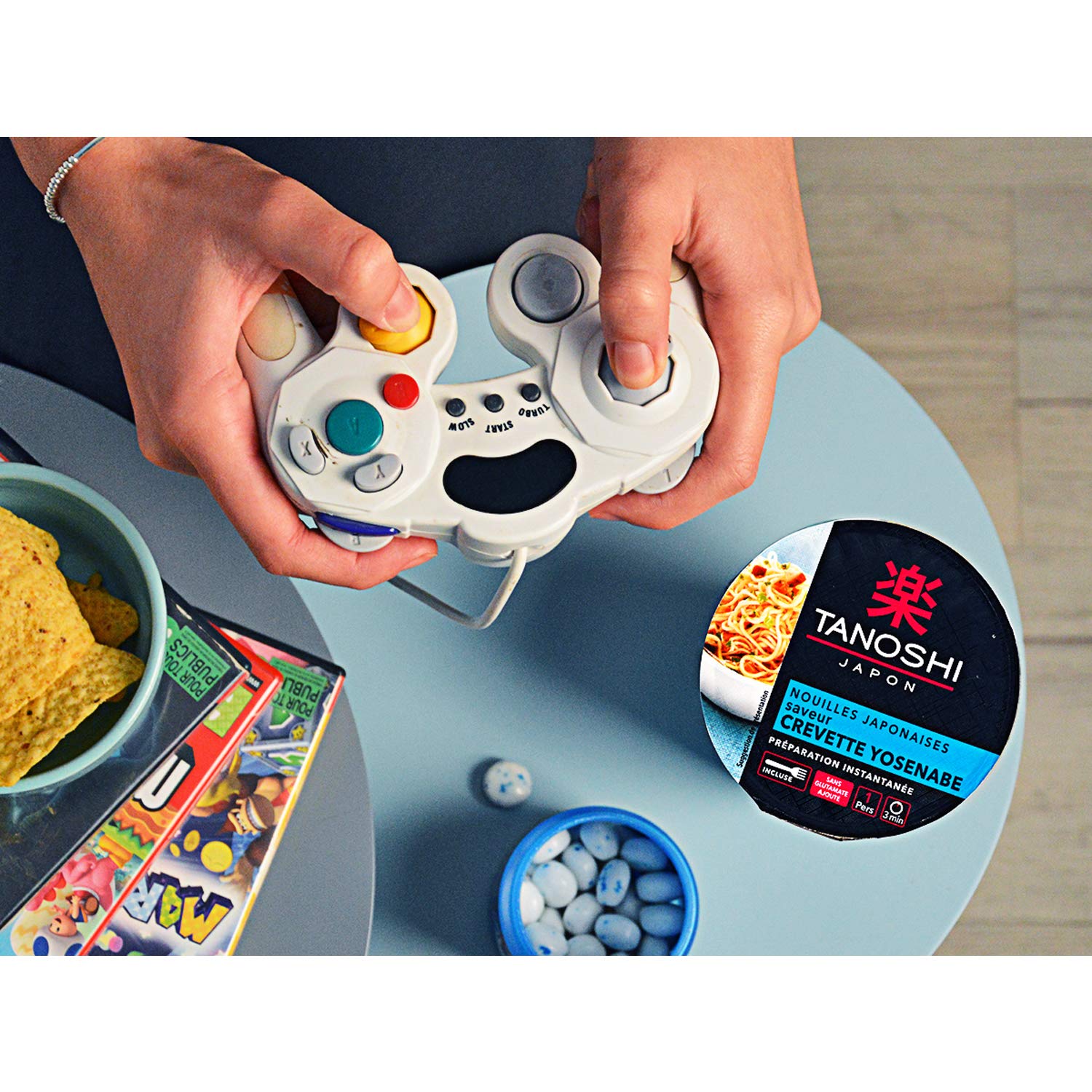 Tanoshi Copa japonesa instantánea fideos Yosenabe camarones 65 g para 1 persona 8 unidades