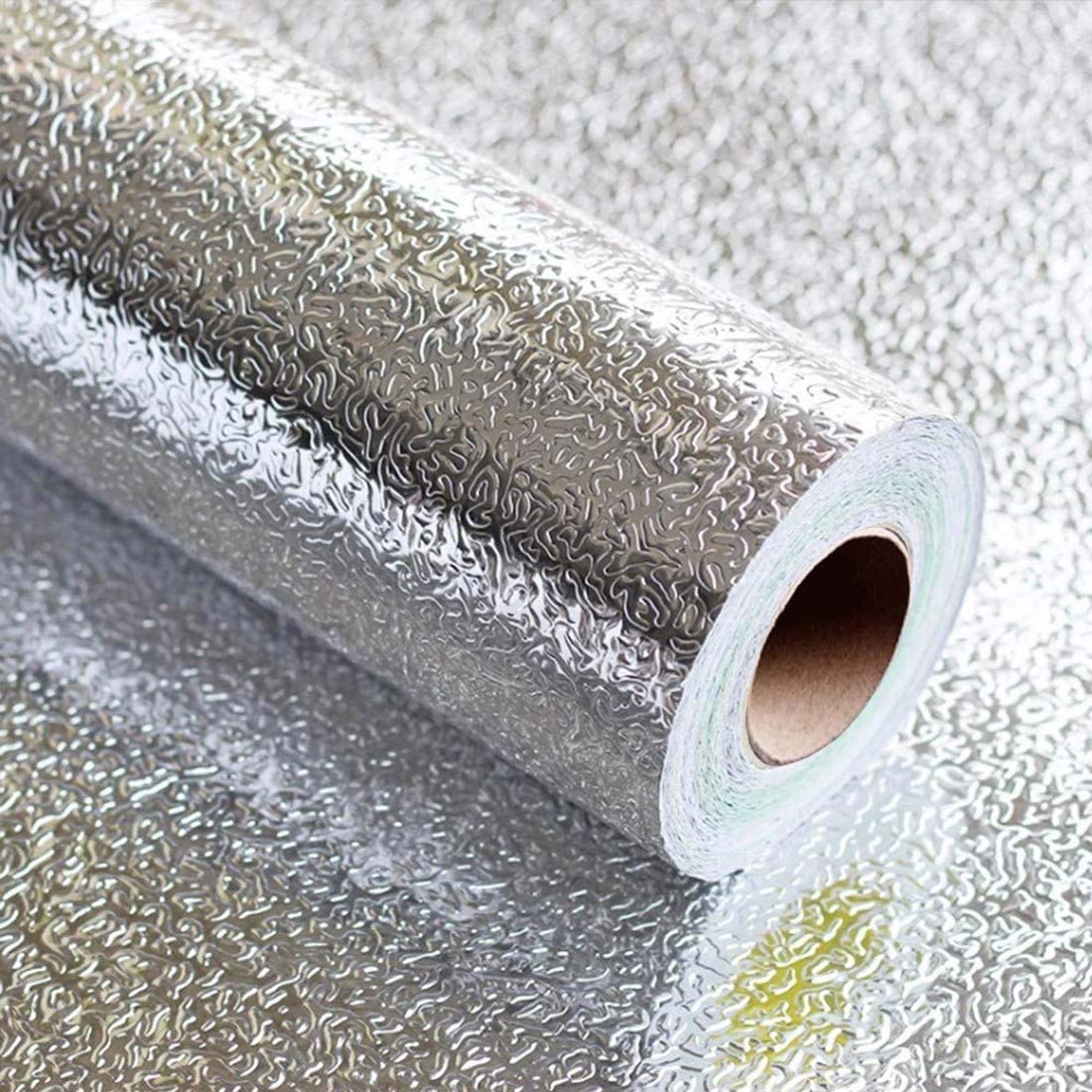 KIRFIZ 2 Meter Aluminum Foil, Kitchen Back Splash Wallpaper, Kitchen Wall Stickers, DIY Home Furniture Decorate Foil Style Wallpaper, Oil Proof, Waterproof, Anti Oil Moisture Proof -Silver (B08GCS2KC8) Amazon Price History, Amazon Price Tracker