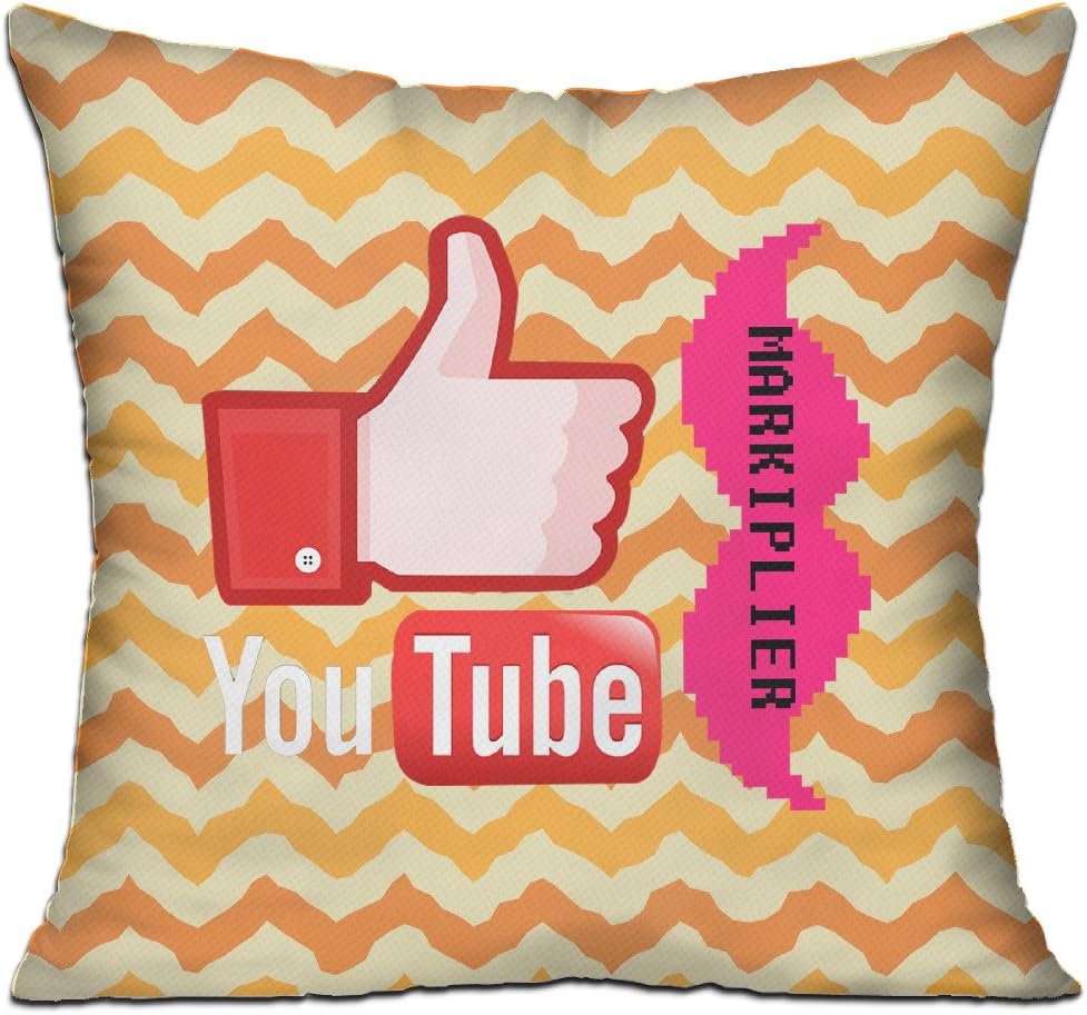 YouTube Markiplier Beard Throw Pillow Soft Velvet Core Included,18 "X 18 "