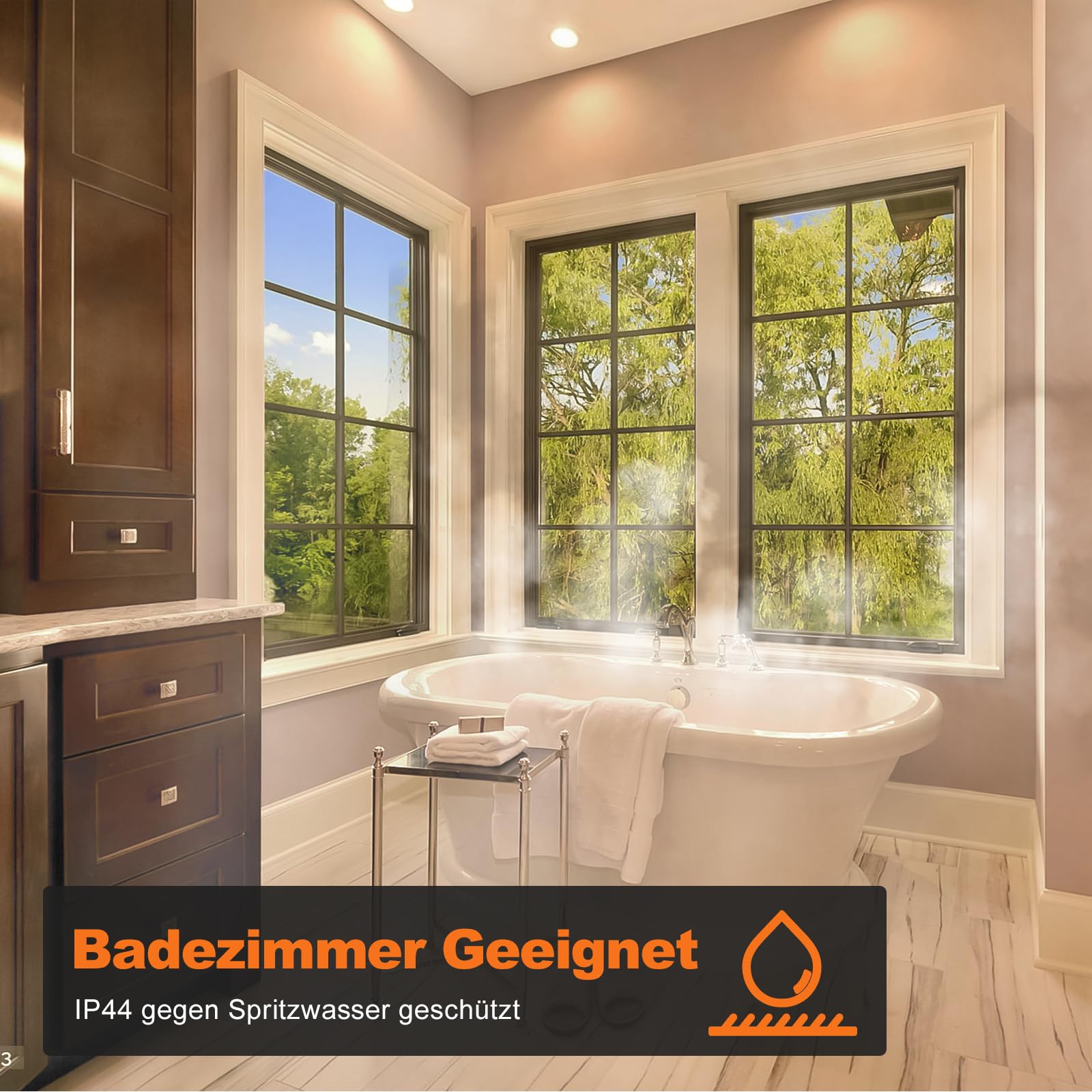 DUSKTEC Einbaustrahler LED Smart 230V 7W Dimmbar mit APP 2700K-6000K Kompatibel mit Alexa 68mm 6er Set