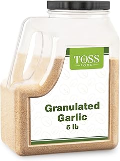 TOSS Granulated Garlic 5 LB - Bulk Granulated Garlic Spice, Great for Flavoring Dishes and Enhancing Taste