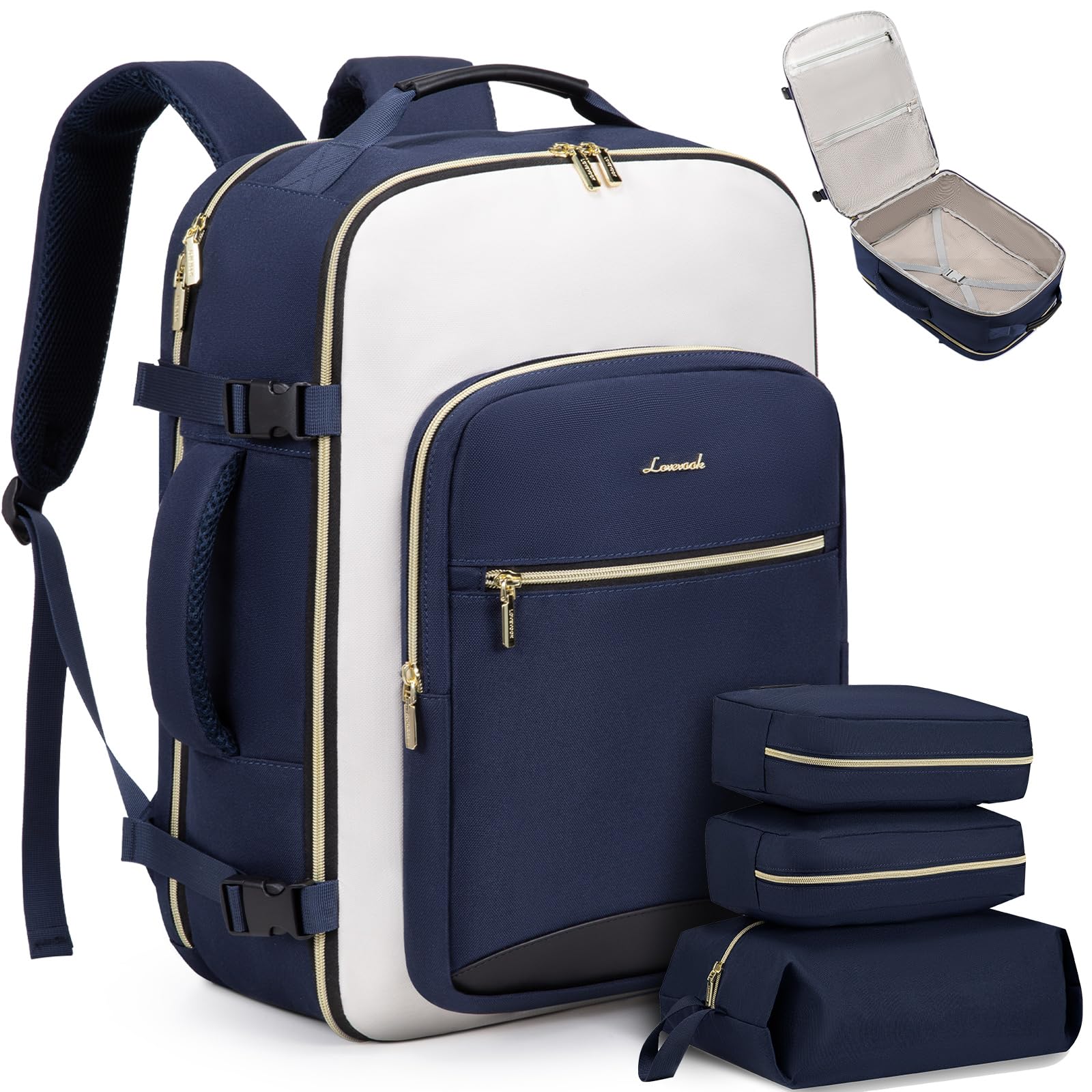 LOVEVOOK Sac à Dos Voyage Sac A Dos Cabine Avion 40L Grand Sac à LOVEVOOK Sac à Dos Voyage Sac A Dos Cabine Avion 40L Grand Sac à