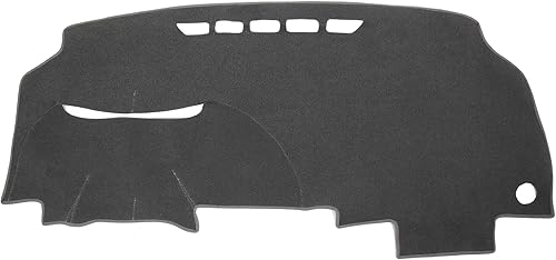 X AUTOHAUX Cubierta del tablero del coche gris poliéster antideslizante alfombra protectora alfombra a prueba de sol para Honda Civic 2006 2007 2008