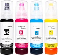 4 Tintas para Epson T504 T544 Impressoras L4150 L4160 L6270 L4260 L3150 L3110 L3250 L3210 L5190 L1250 L5290 70mL