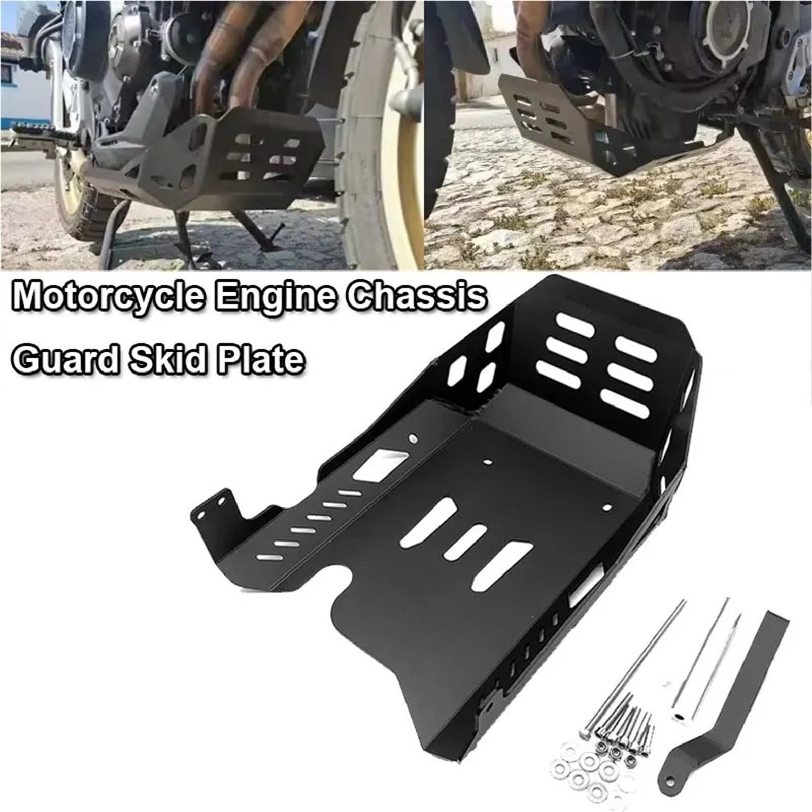 Per VOGE Valico DS525X 525DSX 2023 2024 Protezione della piastra paramotore della copertura motore motociclo copertura motore Base del Motore(Black)