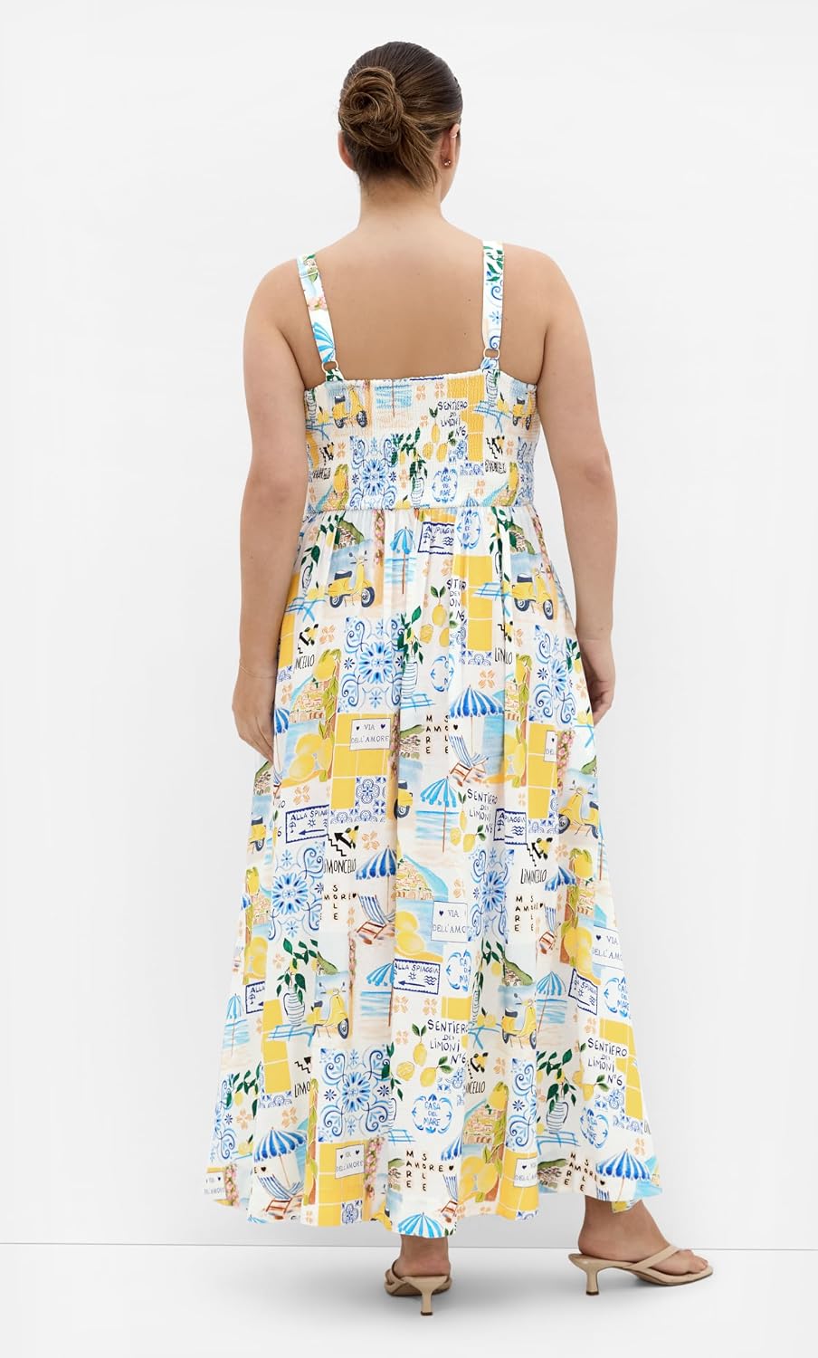 City Chic Plus Size Dress - Collins Amalfi Print Maxi