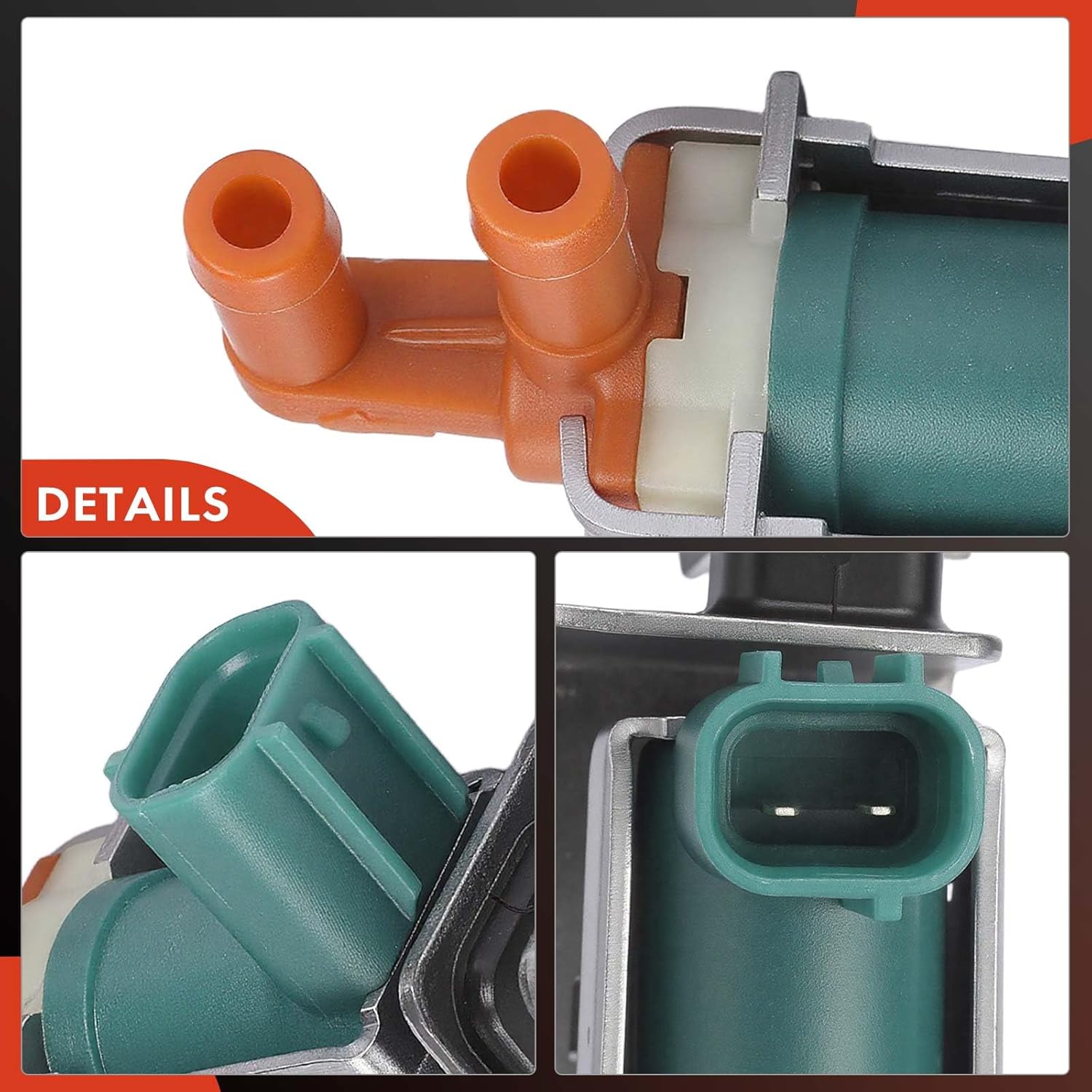 A-Premium Vapor Canister Purge Solenoid Valve Compatible with Toyota Corolla 2000 2001 2002, 1.8L, Built in U.S.A, Vacuum Switching Valve Assembly No.1