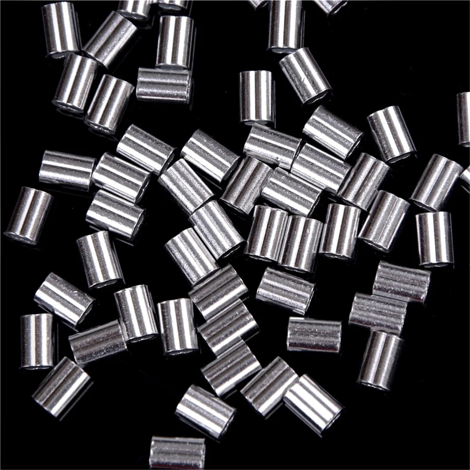 Puntali, Manicotti a crimpare for cavi 200 pezzi 1,5 mm for fune in lega di alluminio Raccordi a clip Ferrula ad anello