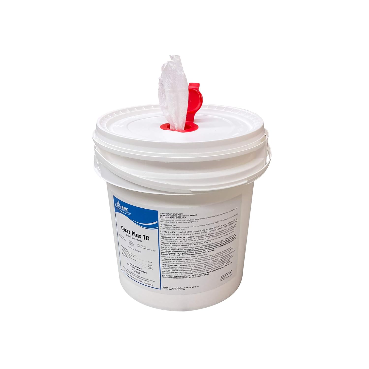 Disposable Wipes, 2 Gal Bucket, 350 Towel Wipes, Industrial Wipes, Small Business Size, Safety Snap Dispensing Well: Industrial & Scientific