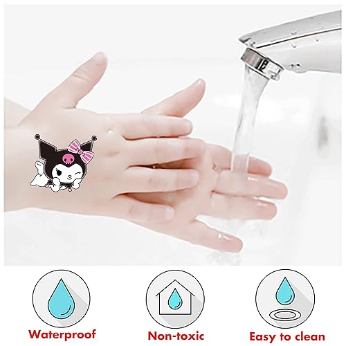 Miniatura 6 de 8 hojas de tatuajes temporales para niños, tatuajes temporales para niños, tatuajes temporales para niñas, suministros de recuerdos de fiesta de