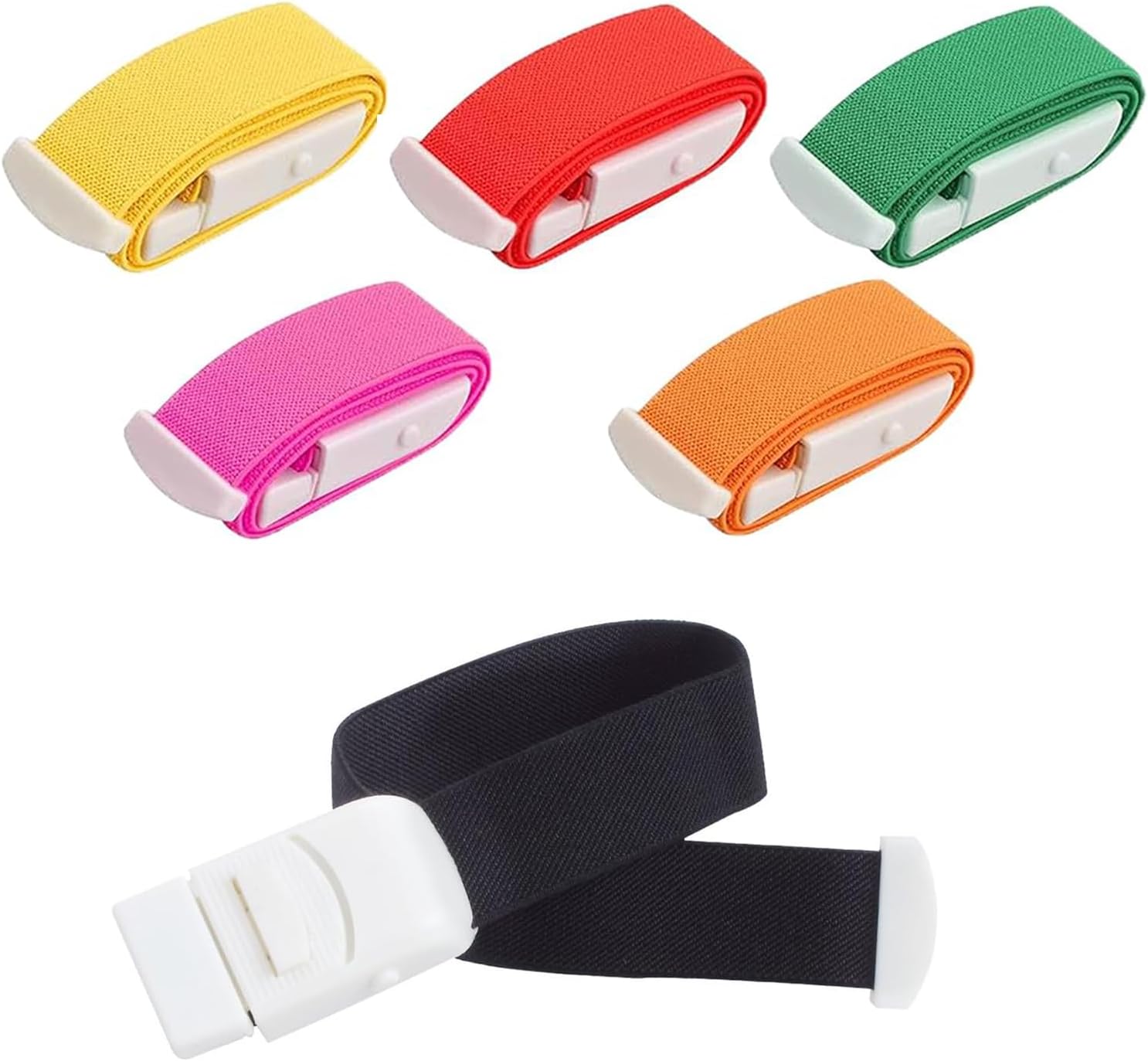 6 Pcs Tourniquets for Nurses,Torniquetes Medical,Tourniquet with Buckle Adjustable,Reusable Hemostatic Band,Sport Emergency Buckle Band,Portable First Aid and for Use by Doctors and Nurses