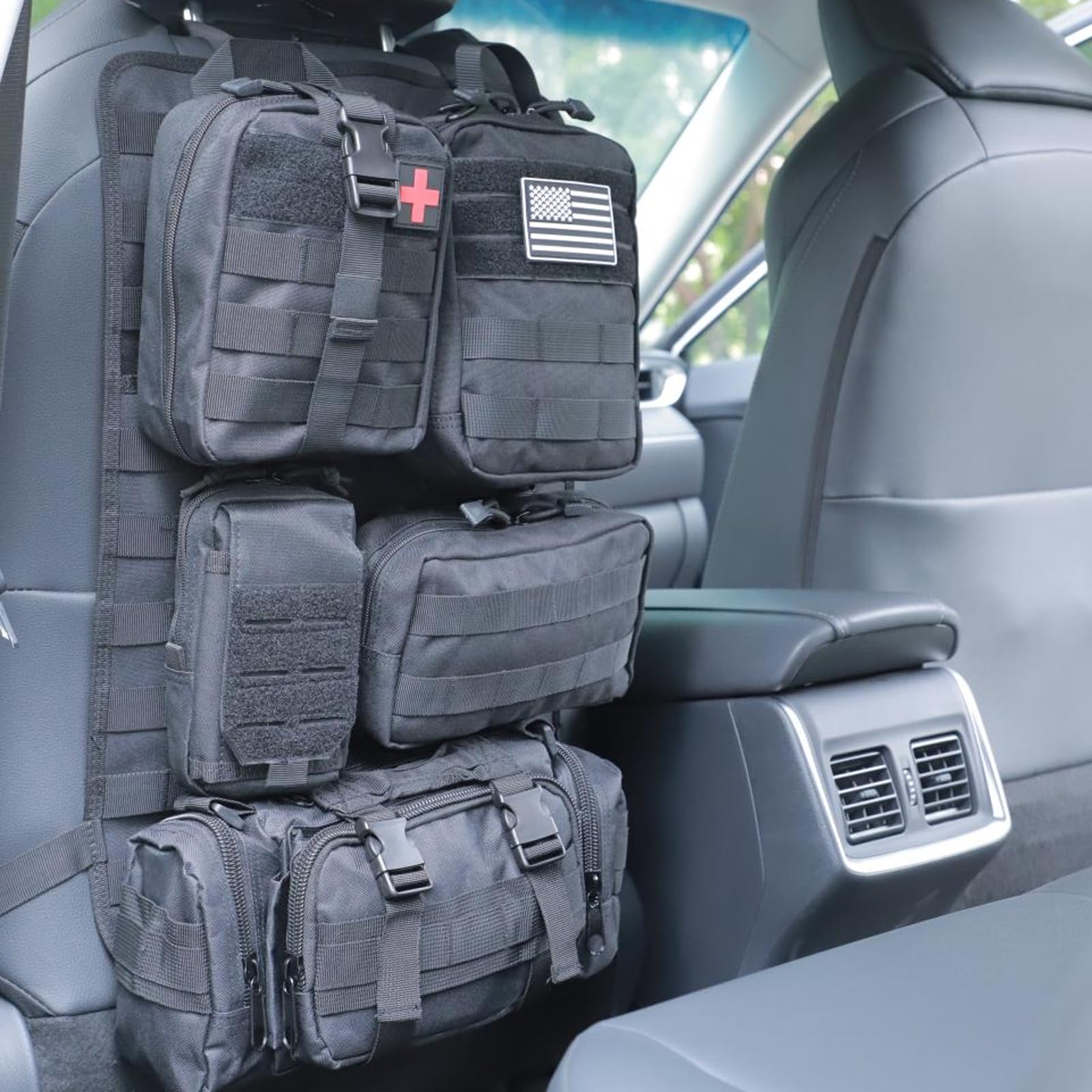 Amazon.com: Jimikay Tactical Car Seat Back Organizer Hanger Bag