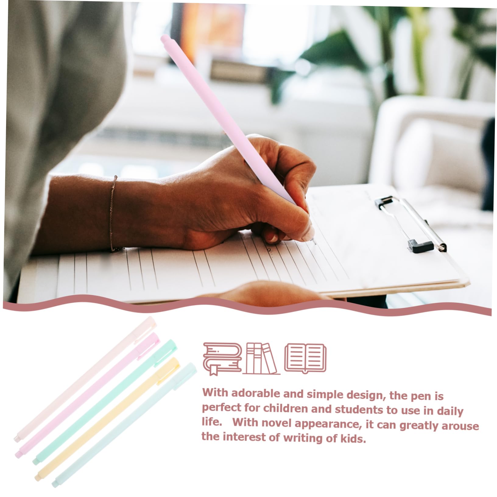 Pen Gel Creativo 40 Pezzi Plastico, Scrittura Fluida per Studenti