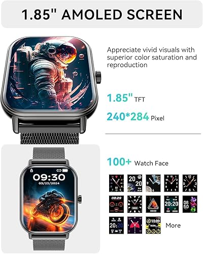 Miniatura 4 de Reloj inteligente para mujeres y hombres, reloj de seguimiento de actividad física para teléfonos Android compatible con iPhone, relojes