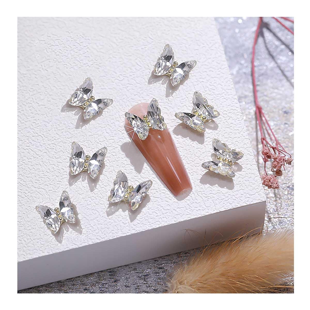 ネイルパーツ　ハンドメイドパーツ Amazon.co.jp: VTEERY(みさ) ネイルパーツ 十字架 25個セット