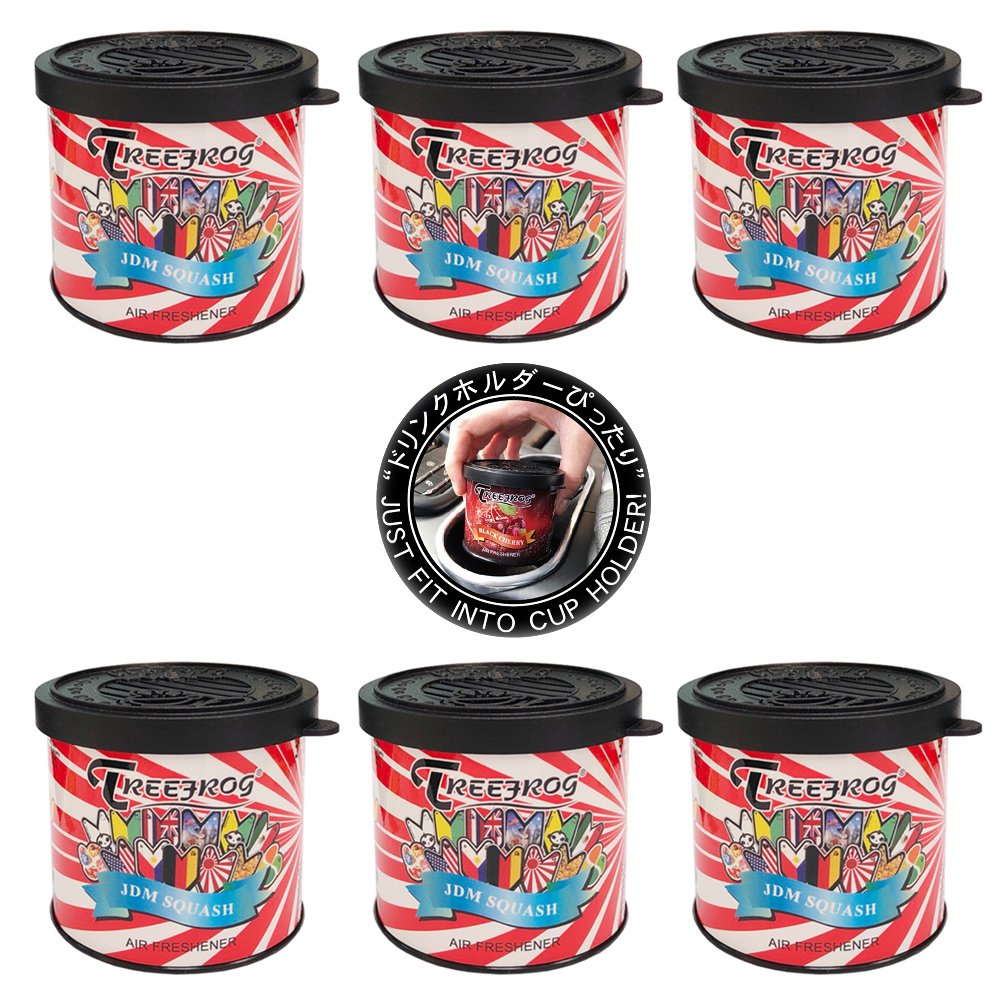 Treefrog Classic JDM Squash 6 cans, Tree Frog Natural Car Air Freshener