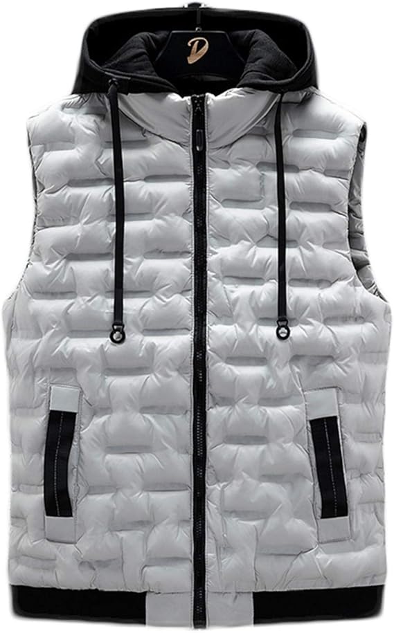 Amazon ダウンベスト 軽量 メンズ インナーダウン ベスト 大きいサイズ フード付き ベスト 無地 シンプル ウルトラライト アウター 紳士 男性 ファッション ダウン ジャケット防風 保温 防寒 暖かい ベスト 通販