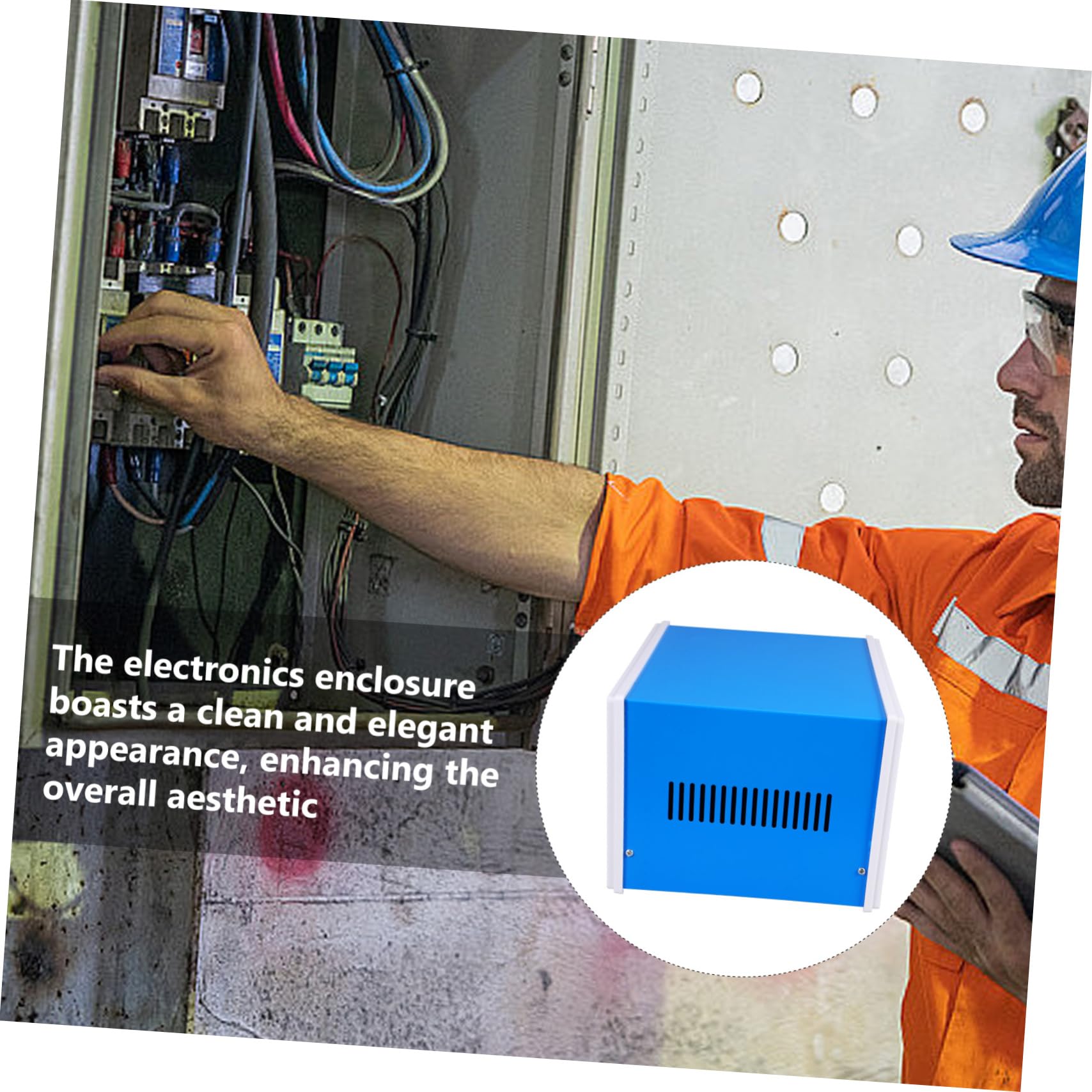 Artibetter Eisernes Selbstgemacht Elektrogehäuse Projektbox Anschlussdose Verteilerkasten Stromverteilerkasten Robust Korrosionsbeständig für Kommunikations und Messgeräte