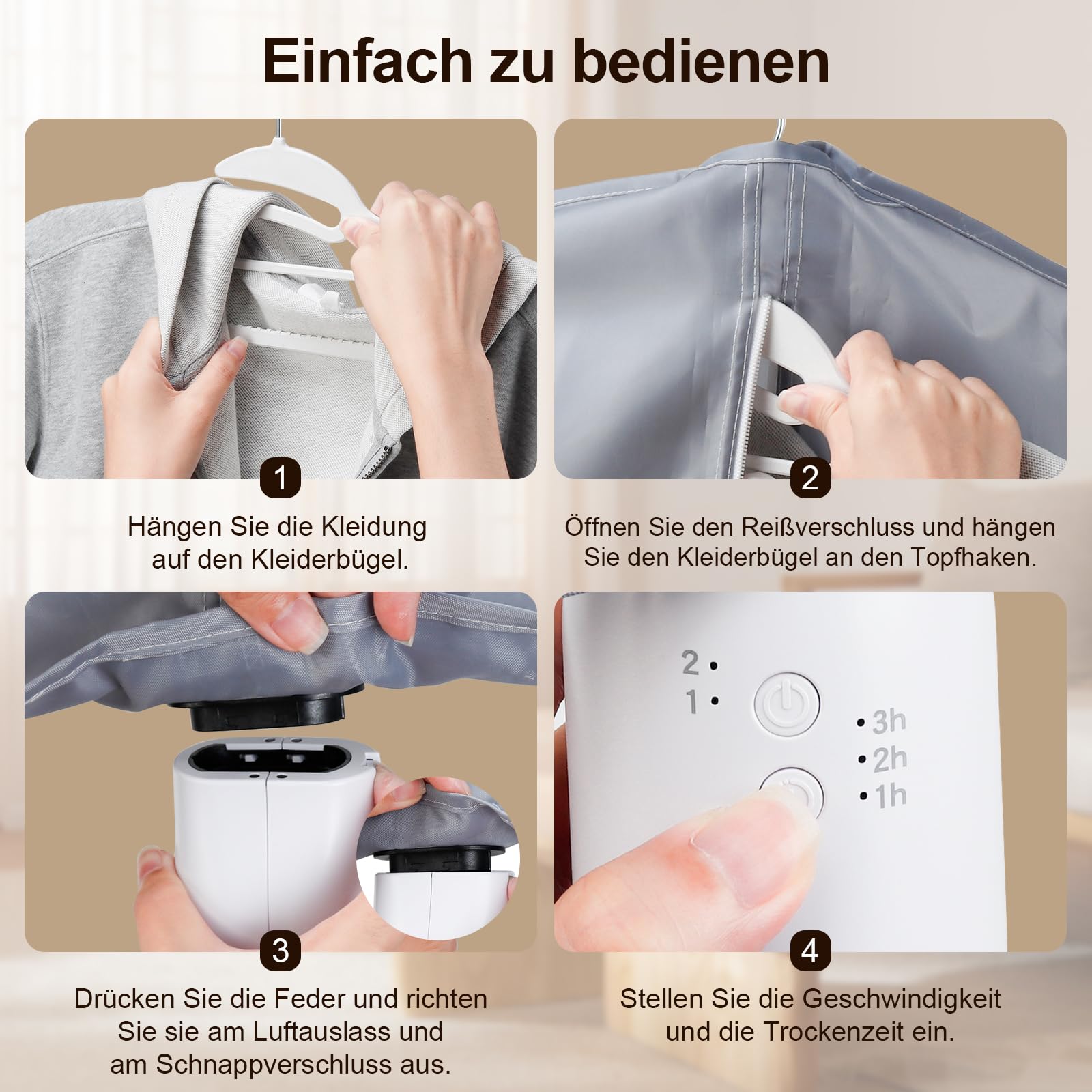 Petit séchoir à vêtements portable, petit séchoir électrique à pompe à chaleur