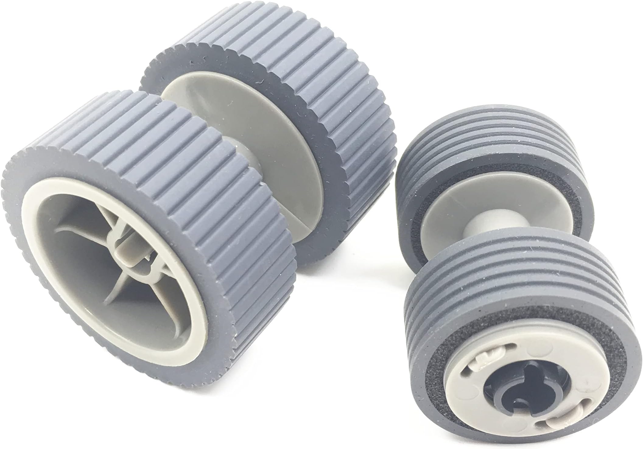 PA03540-0001 PA03540-0002 Scanner Brake Roller + Pick Roller Pickup Roller Compatible with Fujitsu fi-6240Z fi-6140Z fi-6230Z fi-6130Z fi-6240 fi-6140 fi-6230 fi-6130 fi-6125 fi-6225