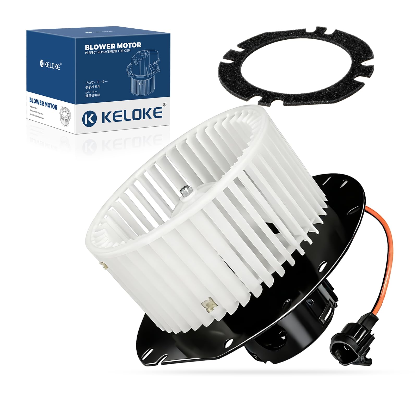 KELOKE Front HVAC Heater Blower Motor Fan Compatible with Ford | 1997-2015 E-150, E-250, E-150/E-250/E-350 Econoline, E-150 E-350 Club Wagon, E-350 E-450 E-550 Super Duty, Replace# 700022