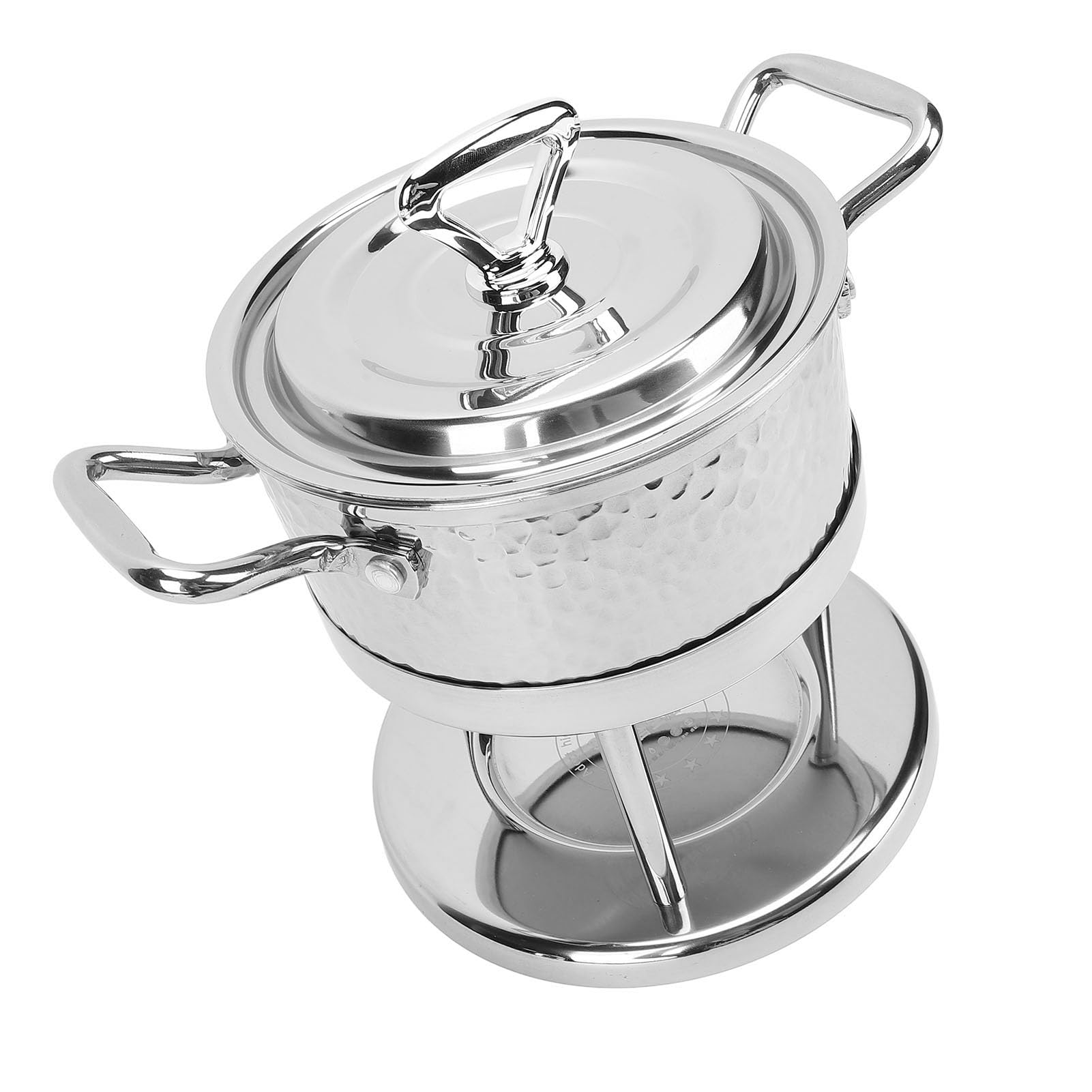 Estufa de un Quemador de Acero Inoxidable, Mano de Obra Fina, Estufa de Olla Caliente Simple y Limpia para el Hogar