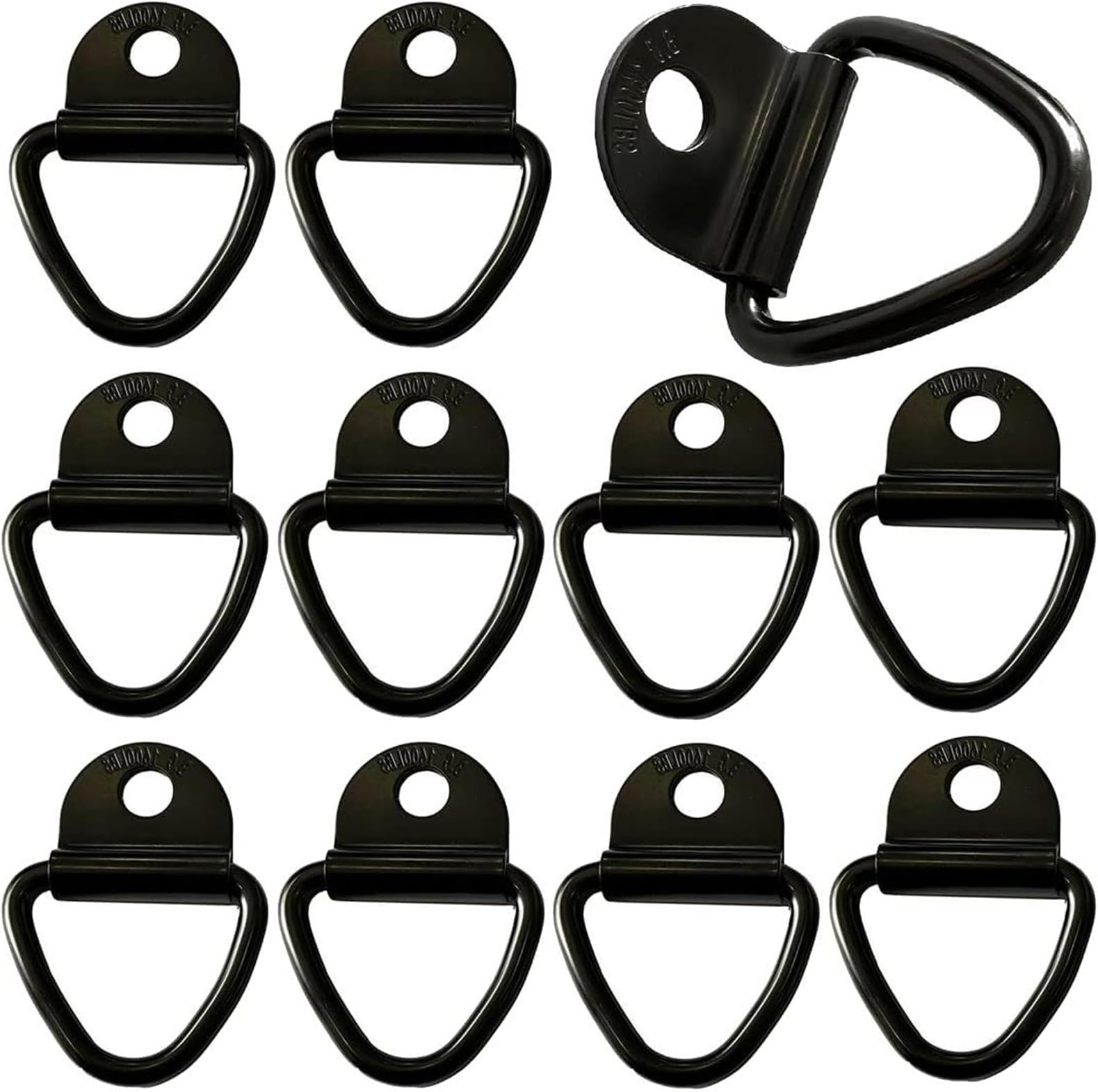 10 Pcs Trailer Tie Down Anchor, D Tie Down Rings, Stainless Steel D Ring, Heavy Duty Tie Down Anchor, Tie Down Anchor Hook, Retaining Ring Hook, for Cargo Safety in Trucks, Boats, Trailers