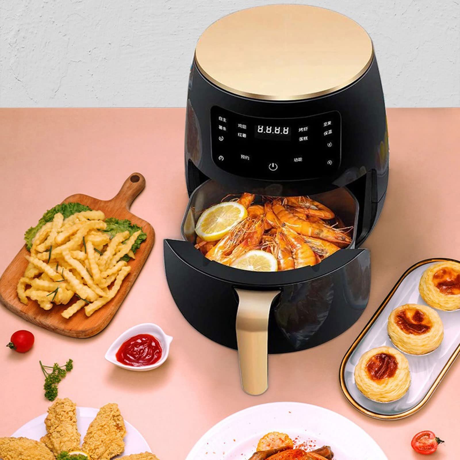 Amazon.co.jp: エアフライヤー、デジタル電気ディープエアフライヤー