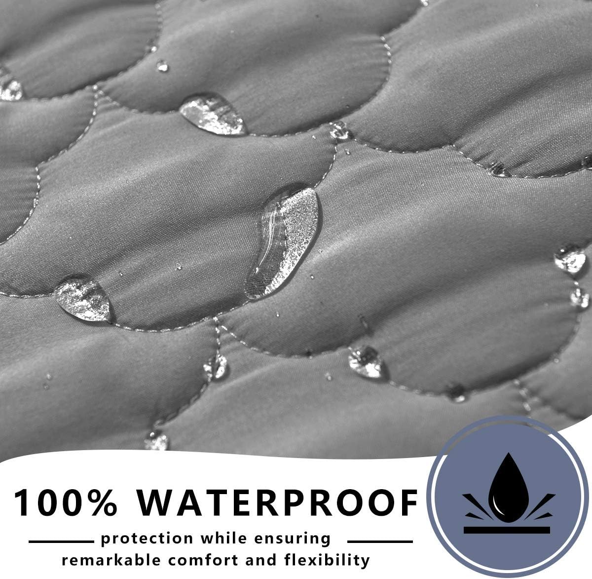 SPXTEX Dog Bed Cover Washable Couch Cover Non-Slip Sofa Cover Furniture Protector Cover Reusable Incontinence Bed Underpads for Pets Kids Children Dog Cat 68"x82" Dark Grey+Grey : Pet Supplies