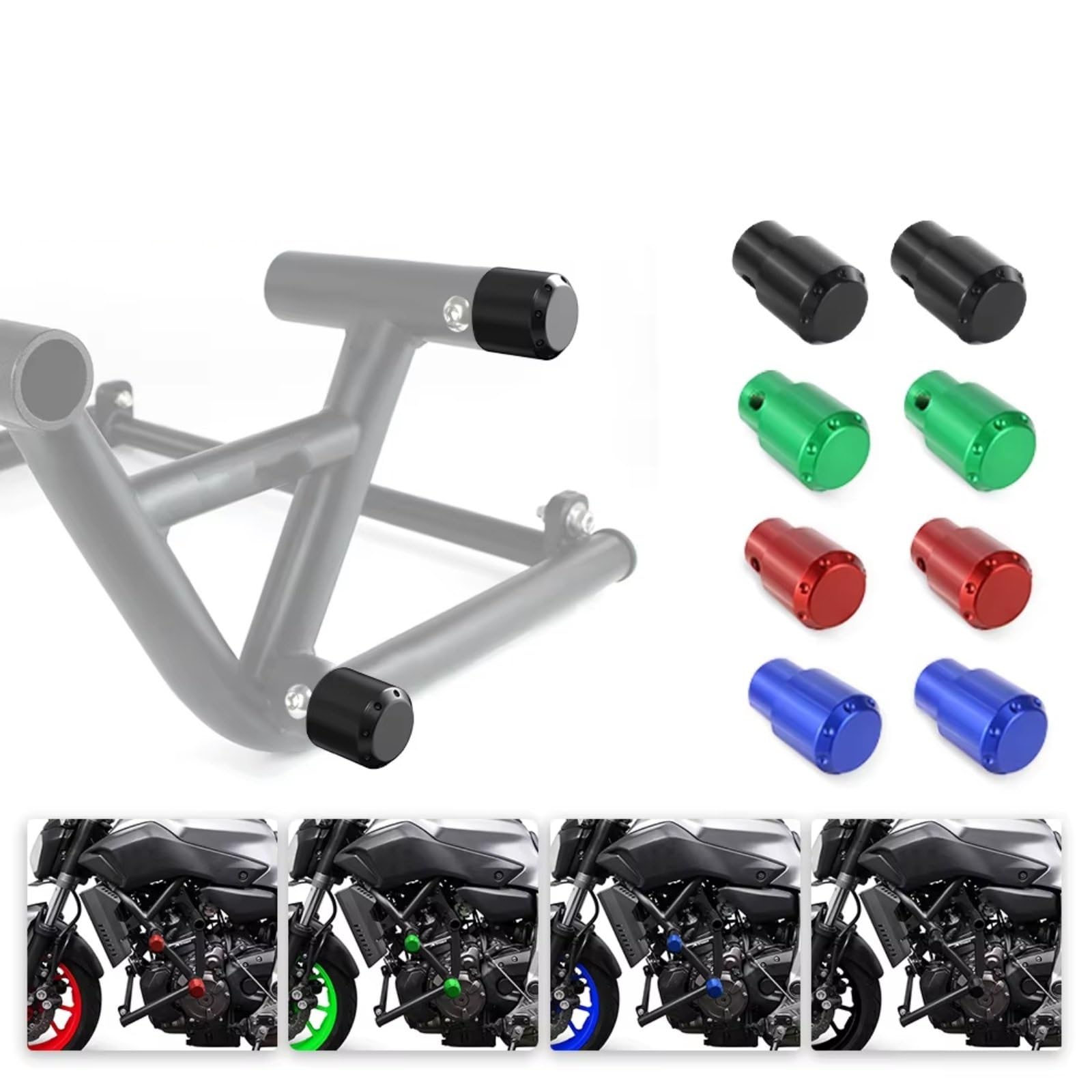 Barra Protección Lateral Compatible Con Yamaha Para Xsr700 2015-2024 Protector Marco Parachoques Para Motocicleta Barra Choque Barra Choque Carril Para Carrera