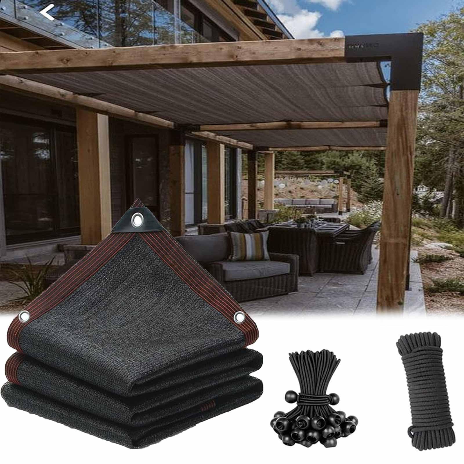 Filet d'ombrage de jardin anti-UV 80% : maille protectrice pour plantes et serres