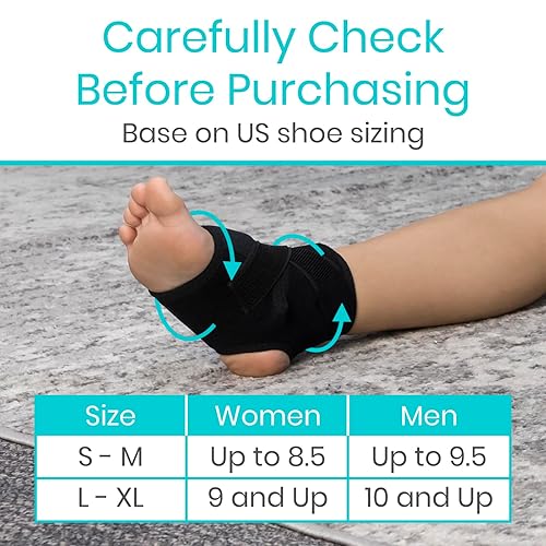 Miniatura 4 de Vive Soporte de tobillo para hombres y mujeres envoltura ajustable y estabilizador para esguinces de pies y fascitis plantar protector de pies