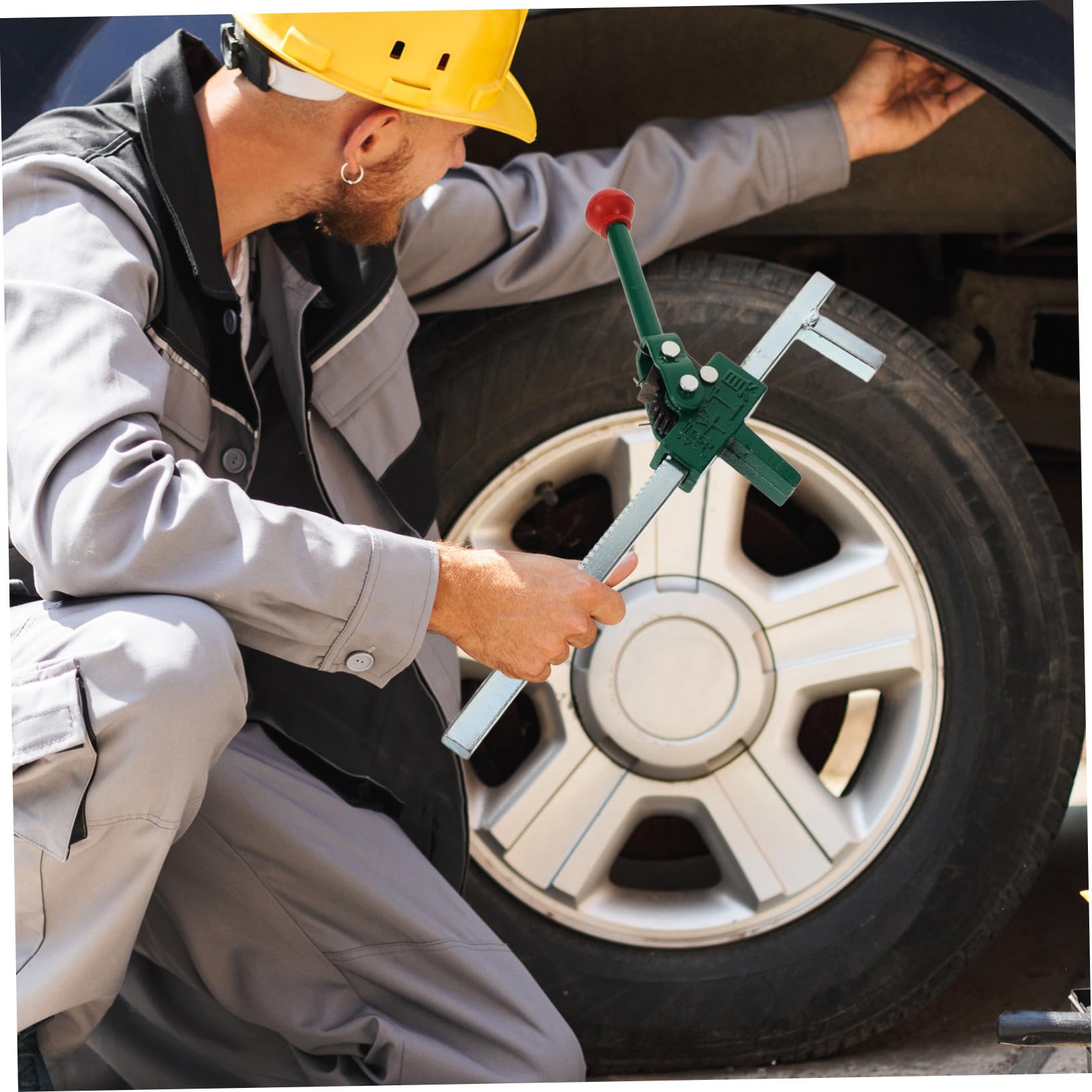 Divaricatore Sostituzioni Riparazioni Auto per Comodo p e Gomme Manuale in Acciaio Fuso, Compatto Pneumatici Meccanici e Appassionati Fai-da-te
