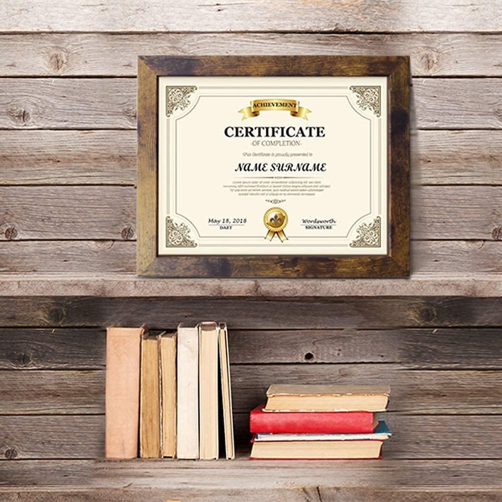 PETAFLOP 8.5X11 Picture Frame Certificate Frame Bundle