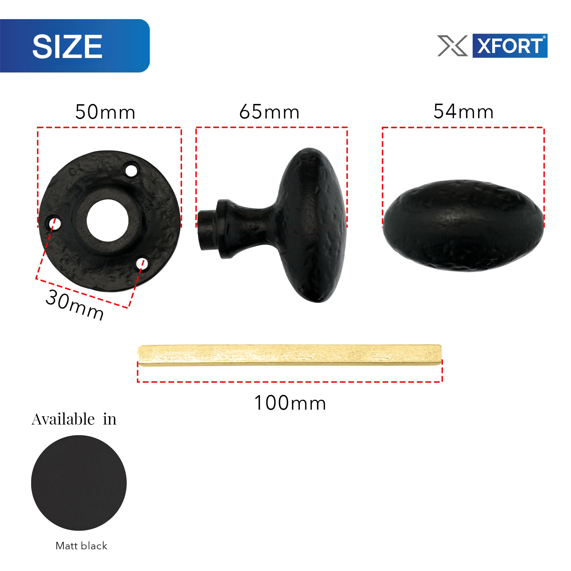 KOTARBAU® Pomello Per Porta Argento Girevole Ferramenta Per - Foto 8