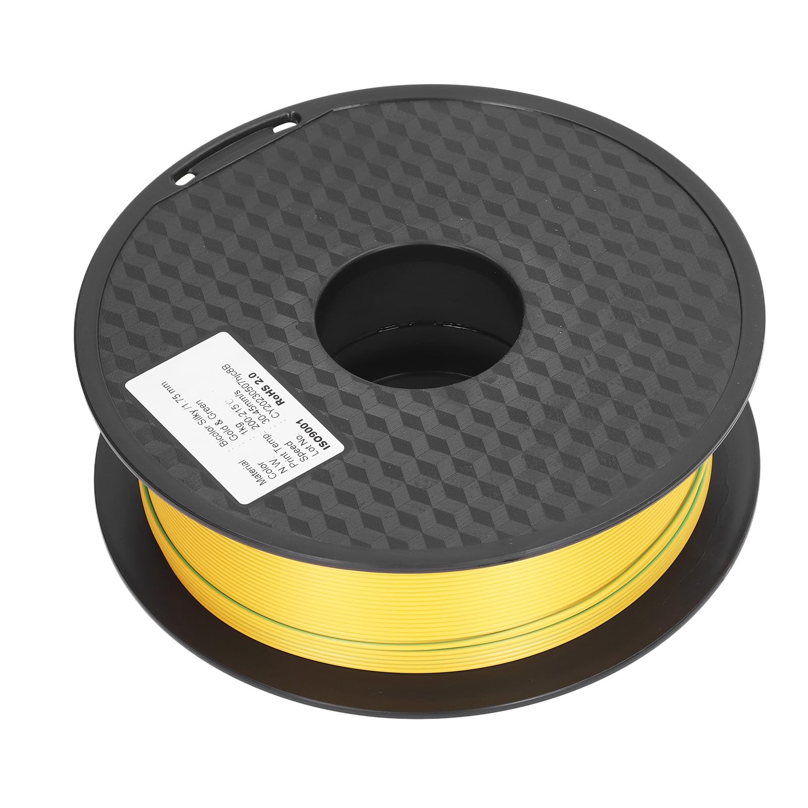 Filamento PLA para impresora 3D Filamento PLA de doble color de 1,75 mm similar a la seda dicromático dorado verde para entusiastas y profesionales de la impresión 3D Material