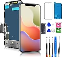 Vista 8 de Pantalla de repuesto para iPhone 12 Pro Max de 6.7 pulgadas, pantalla táctil LCD digitalizadora Diykitpl 3D para A2342, A2411, A2412, A2410 con kit