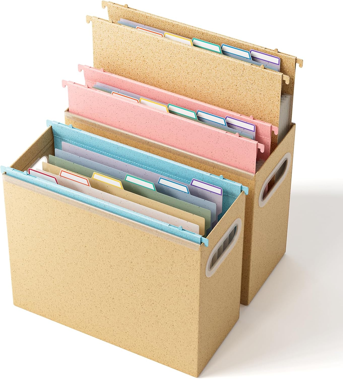 Ecostash Wheat Straw Expanding Hanging File Folders & File