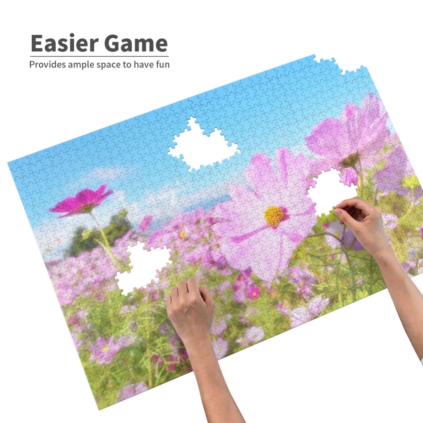 Amazon.co.jp: 1000ピース ジグソーパズル パズル 青空とピンク