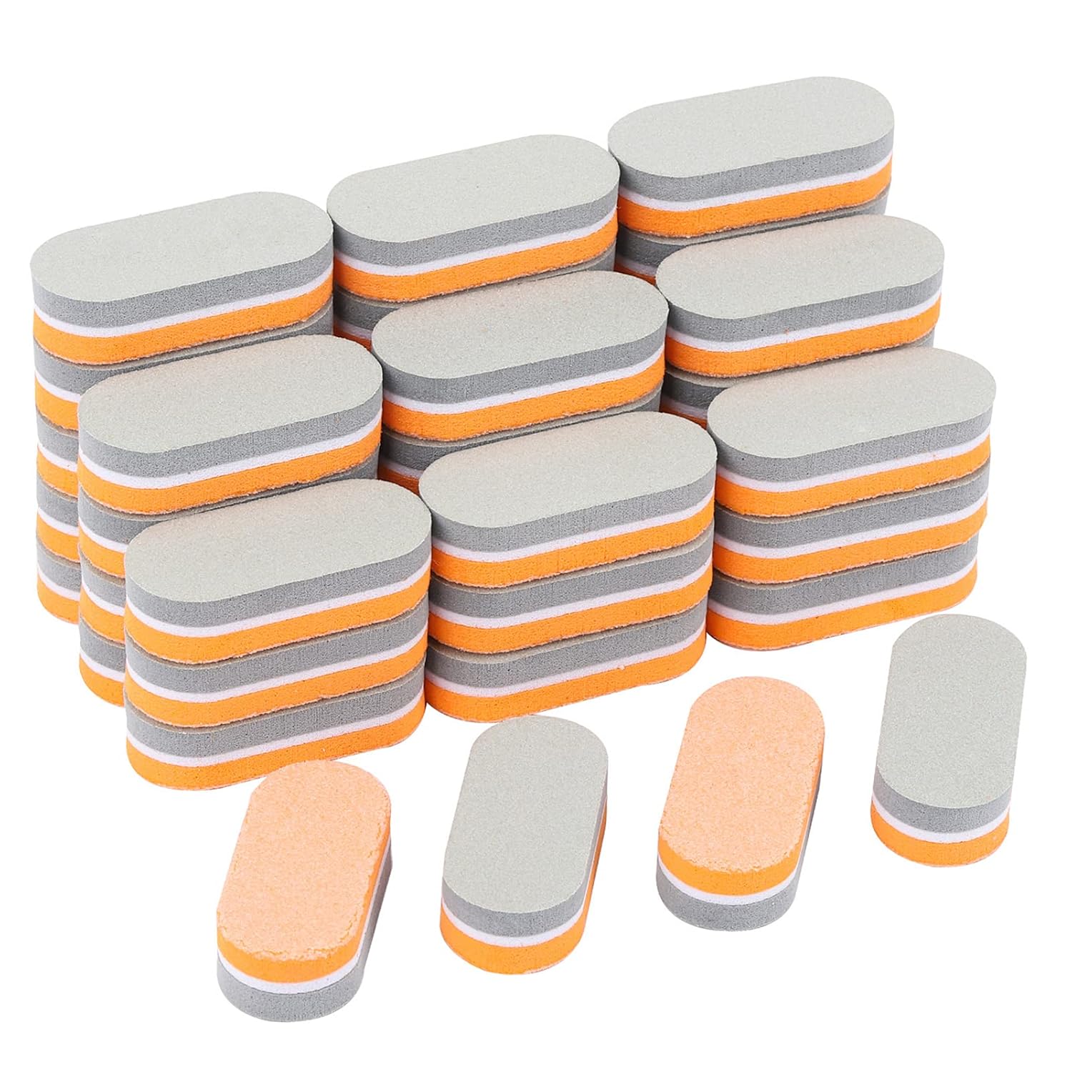 40 Count Acrylic Nail Buffers Mini Nail File and Buffer for Natural