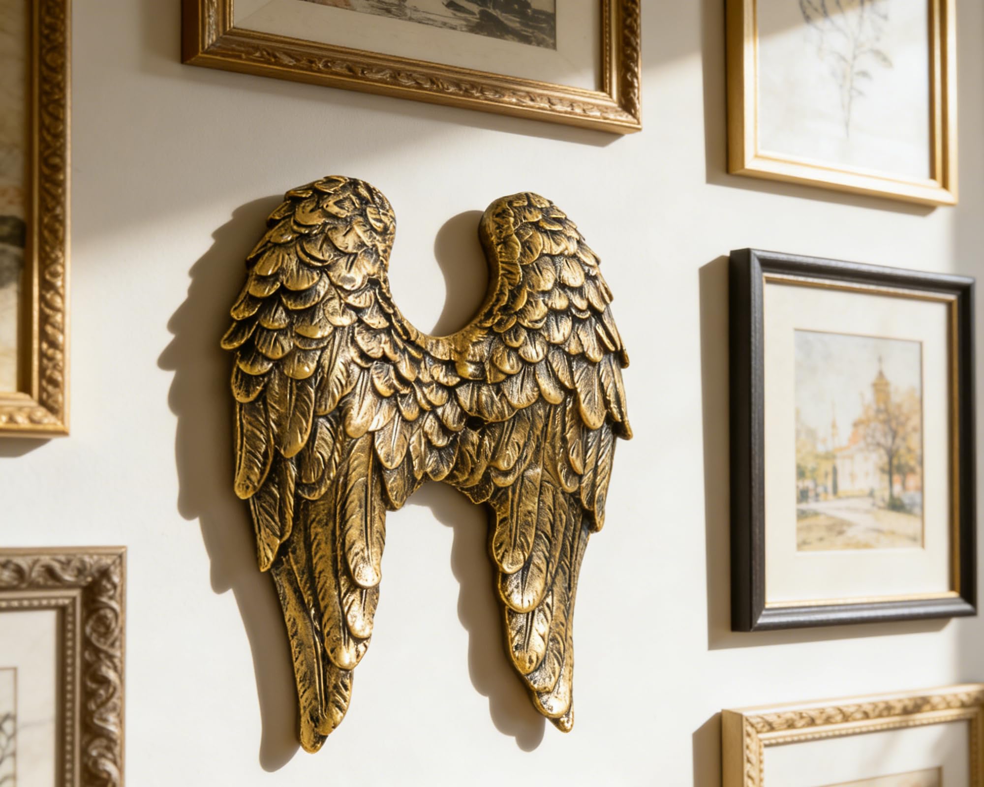 Amazon.com: AMOIENSIS 6 Inch Vintage Angel Wings Wall Sculpture