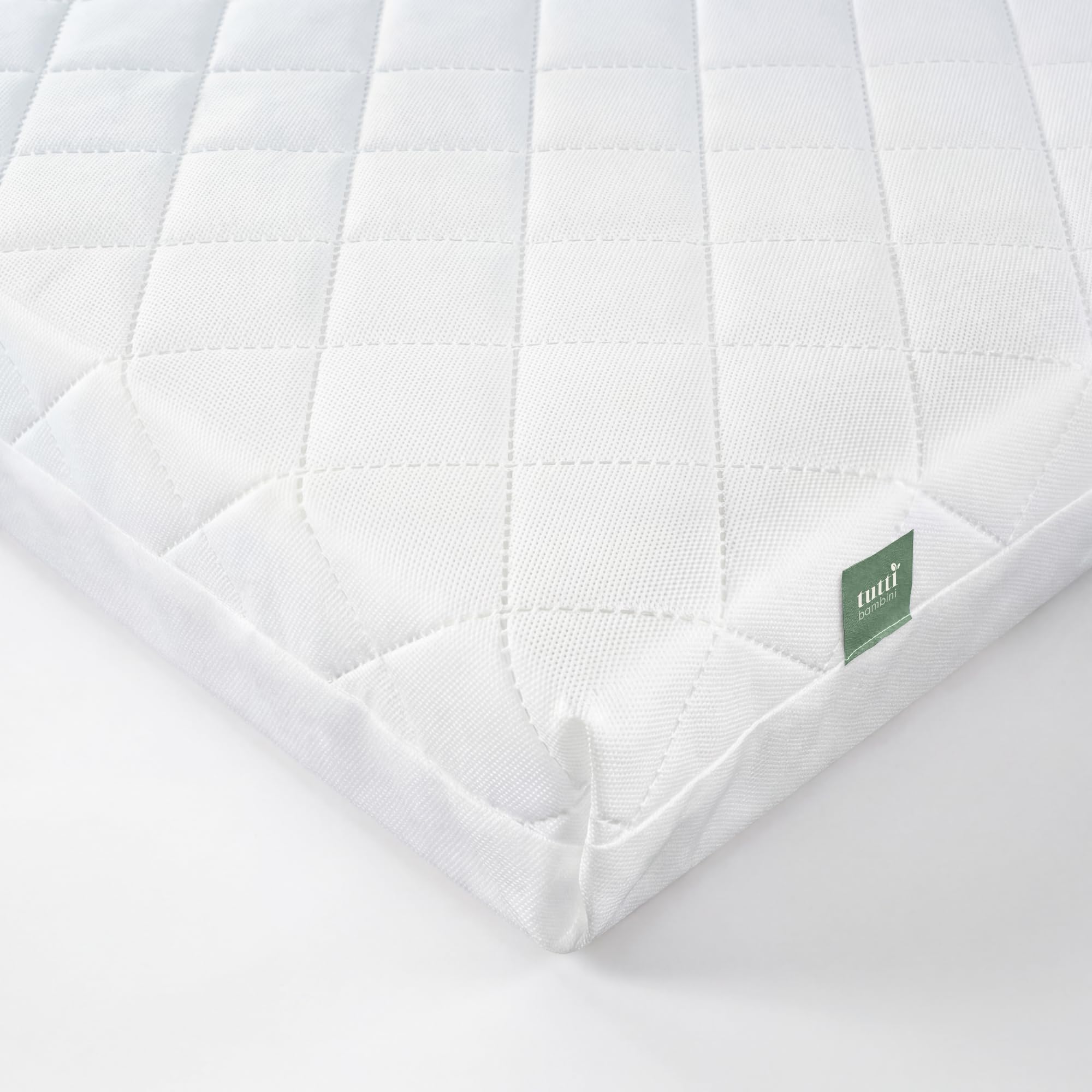 Tutti Bambini Sprung Cot Mattress 140 x 70 cm - Hypoallergenic, Breathable & Wipeable Baby Mattress for Travel Cot & Crib, Soft & Supportive Home & Travel Cot Mattress (140 x 70 x 10 cm)