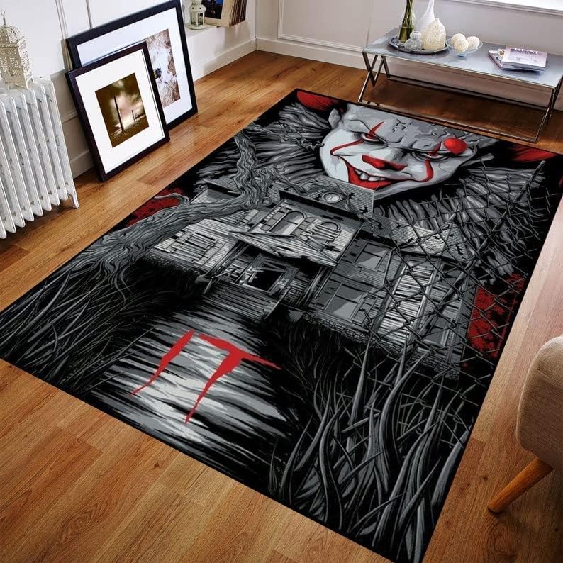 Pennywise - Alfombra popular, película de terror, alfombra temática, alfombra genial, MR60 (70 x 118 pulgadas)  70.9 x 118.1 in