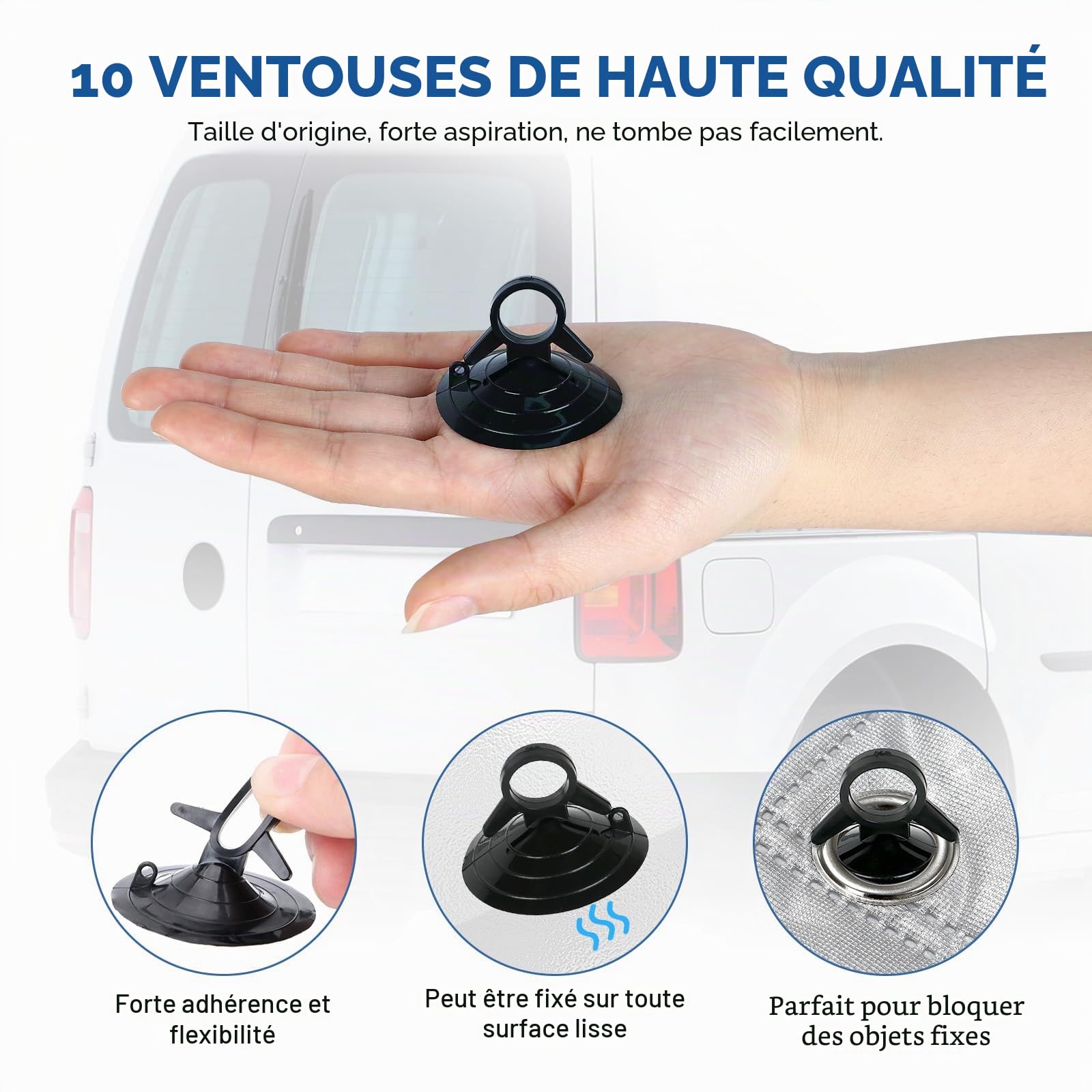 Pare-Soleil Arrière de Voiture Compatible avec VW T5 T6 2003-2024 Double Portes Tapis Thermique Interne Pare-Soleil Pare-Brise Tapis