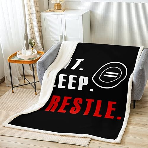 Miniatura 1 de Wrestle - Manta de forro polar para niños, niñas, adolescentes, decoración de lucha libre, súper suave y mullida, 40 x 50 pulgadas