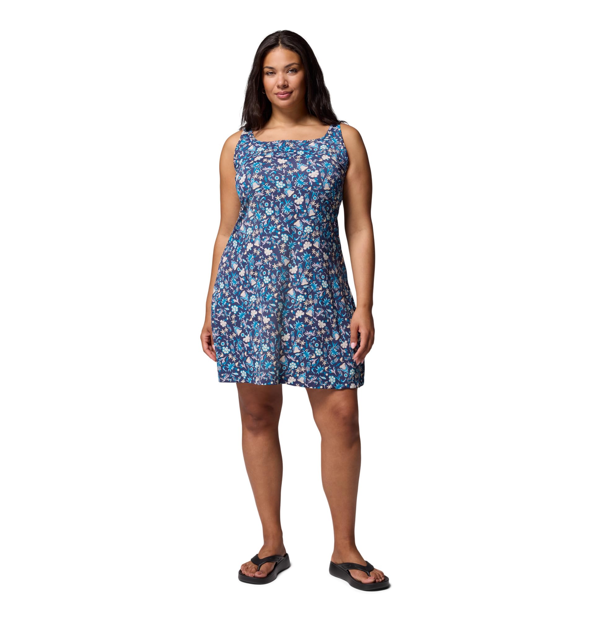 Columbia Women's PFG Freezer Iii Dress, Nocturnal Baja Bouquet, XS